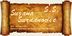 Suzana Surdanović vizit kartica